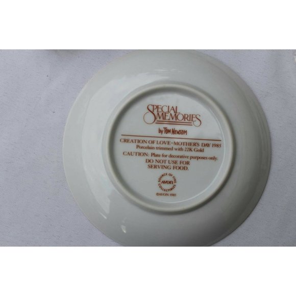 Avon Special Memories Mothers Day 1985 Plate Small - Picture 3 of 4
